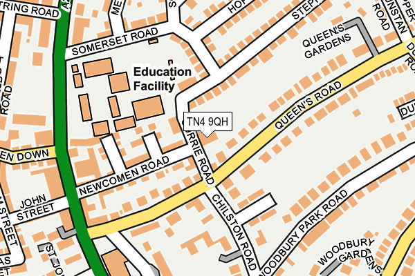 TN4 9QH map - OS OpenMap – Local (Ordnance Survey)