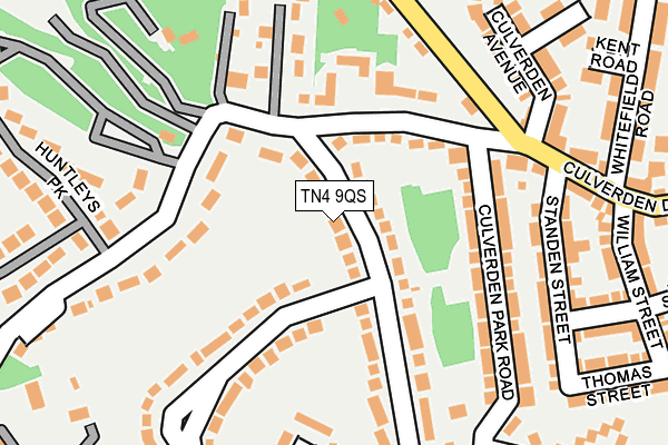 TN4 9QS map - OS OpenMap – Local (Ordnance Survey)