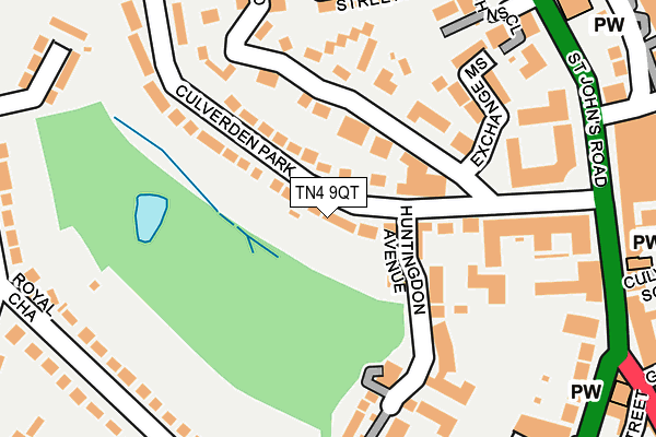 TN4 9QT map - OS OpenMap – Local (Ordnance Survey)