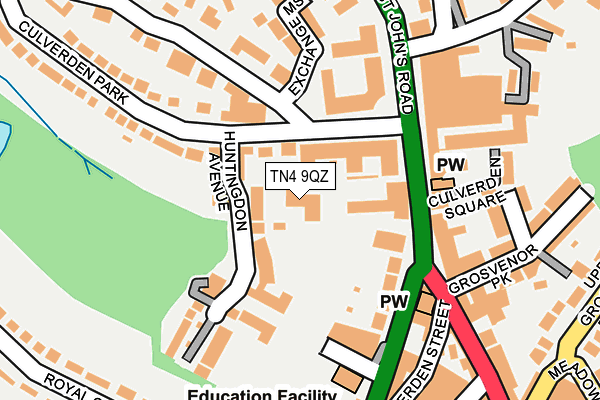 TN4 9QZ map - OS OpenMap – Local (Ordnance Survey)