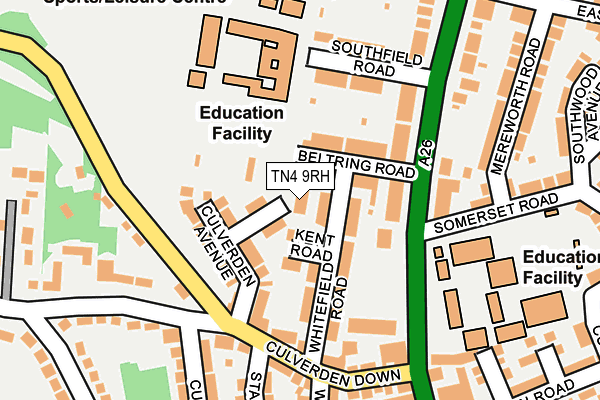 TN4 9RH map - OS OpenMap – Local (Ordnance Survey)