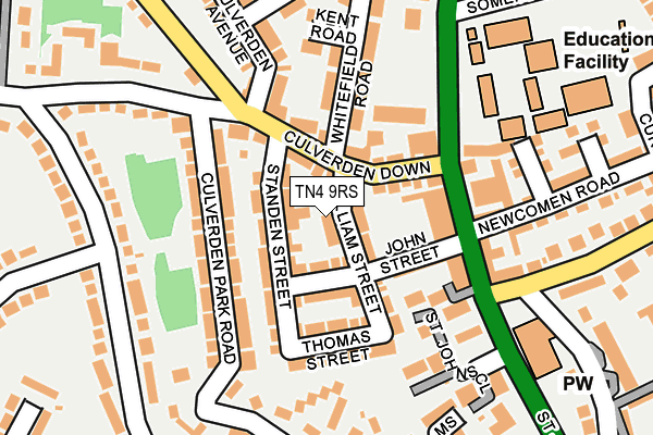 TN4 9RS map - OS OpenMap – Local (Ordnance Survey)