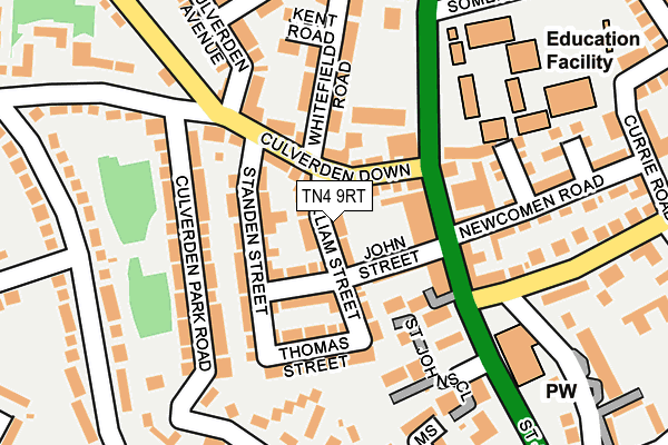 TN4 9RT map - OS OpenMap – Local (Ordnance Survey)