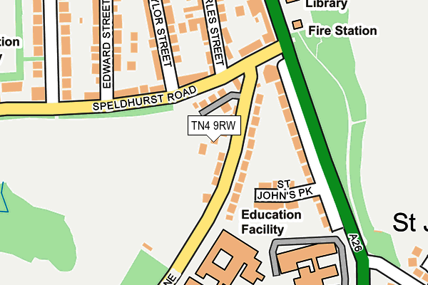 TN4 9RW map - OS OpenMap – Local (Ordnance Survey)