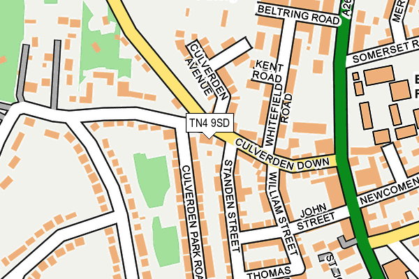 TN4 9SD map - OS OpenMap – Local (Ordnance Survey)