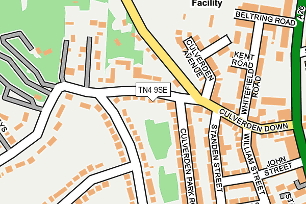 TN4 9SE map - OS OpenMap – Local (Ordnance Survey)