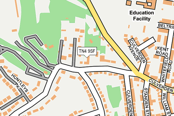 TN4 9SF map - OS OpenMap – Local (Ordnance Survey)
