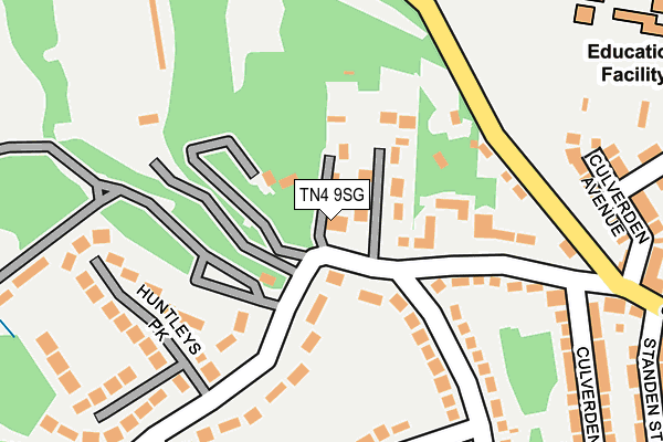 TN4 9SG map - OS OpenMap – Local (Ordnance Survey)
