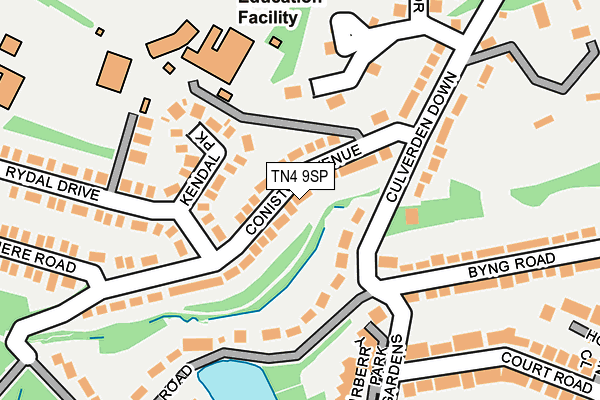 TN4 9SP map - OS OpenMap – Local (Ordnance Survey)