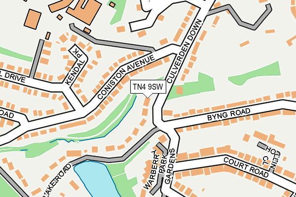 TN4 9SW map - OS OpenMap – Local (Ordnance Survey)