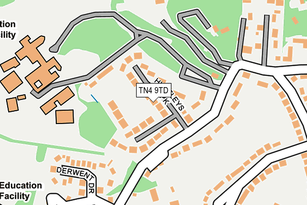 TN4 9TD map - OS OpenMap – Local (Ordnance Survey)