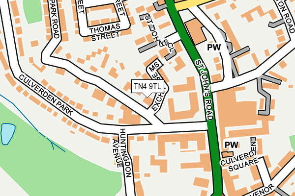 TN4 9TL map - OS OpenMap – Local (Ordnance Survey)