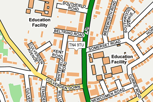 Map of LESLIE TREVOR LIMITED at local scale