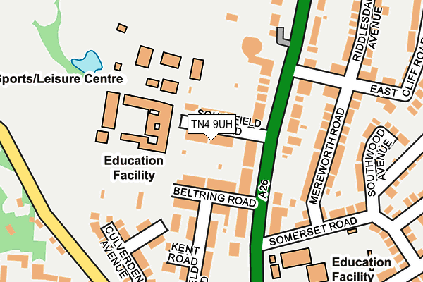 TN4 9UH map - OS OpenMap – Local (Ordnance Survey)