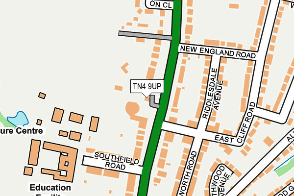 TN4 9UP map - OS OpenMap – Local (Ordnance Survey)