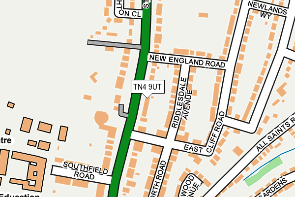 TN4 9UT map - OS OpenMap – Local (Ordnance Survey)
