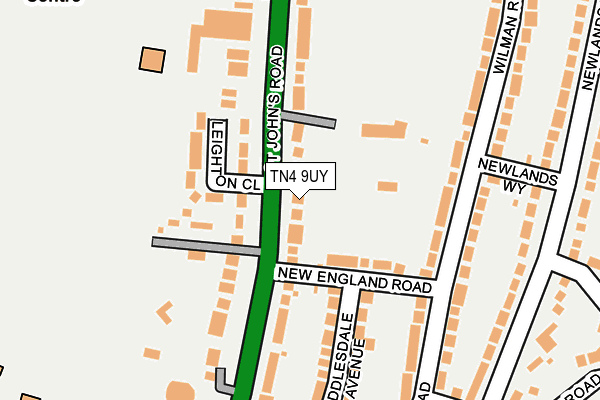 TN4 9UY map - OS OpenMap – Local (Ordnance Survey)