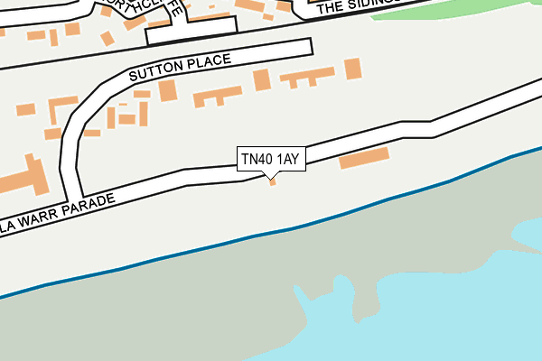 TN40 1AY map - OS OpenMap – Local (Ordnance Survey)