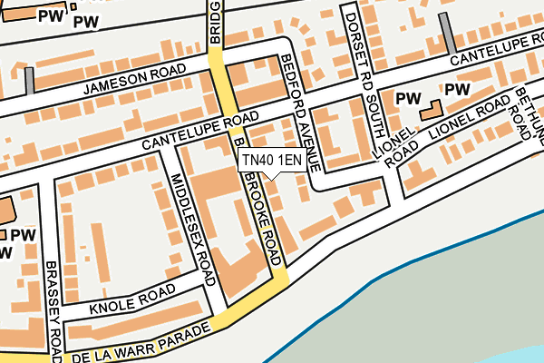 TN40 1EN map - OS OpenMap – Local (Ordnance Survey)