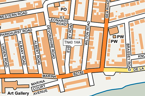 Map of 41 EVERSLEY ROAD FLATOWNERS LIMITED at local scale