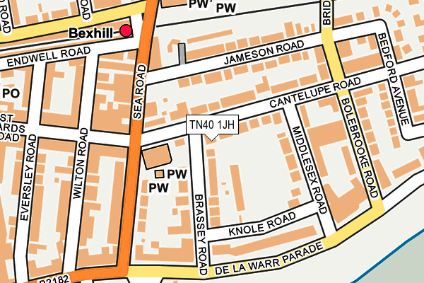 TN40 1JH map - OS OpenMap – Local (Ordnance Survey)
