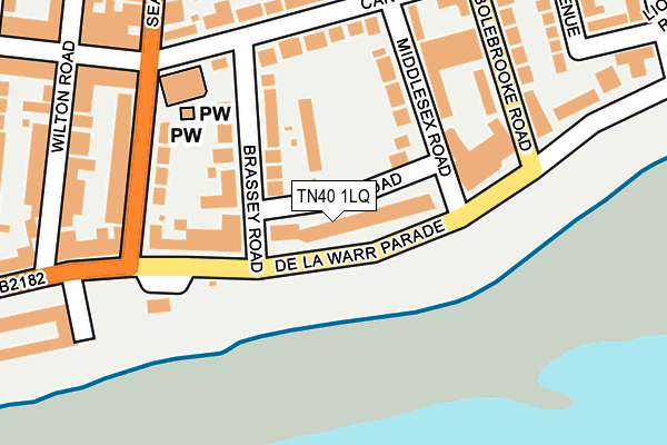 TN40 1LQ map - OS OpenMap – Local (Ordnance Survey)