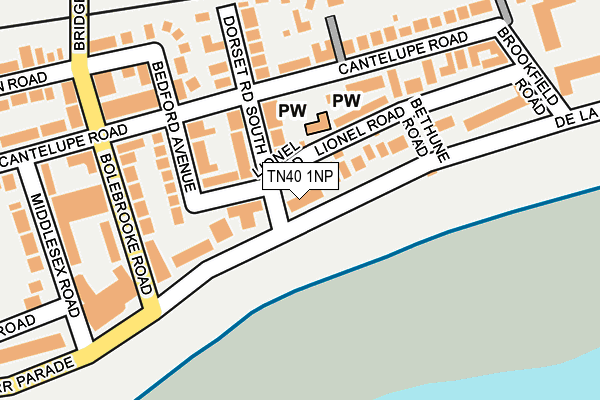 TN40 1NP map - OS OpenMap – Local (Ordnance Survey)