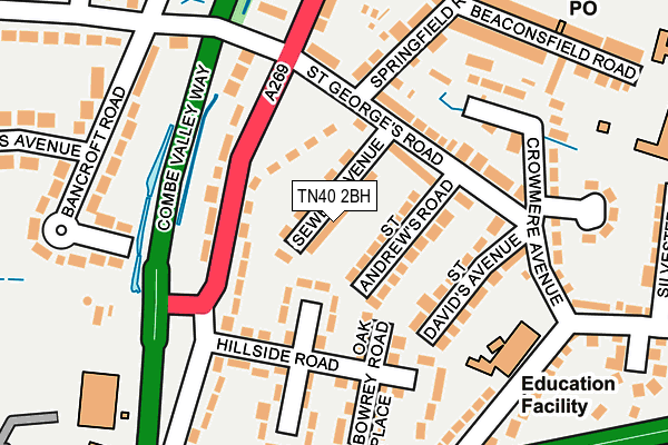 TN40 2BH map - OS OpenMap – Local (Ordnance Survey)