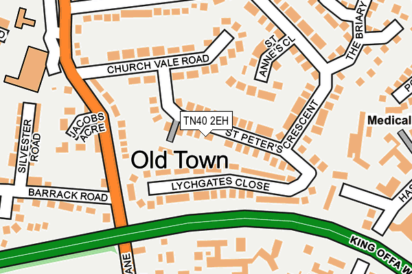 TN40 2EH map - OS OpenMap – Local (Ordnance Survey)