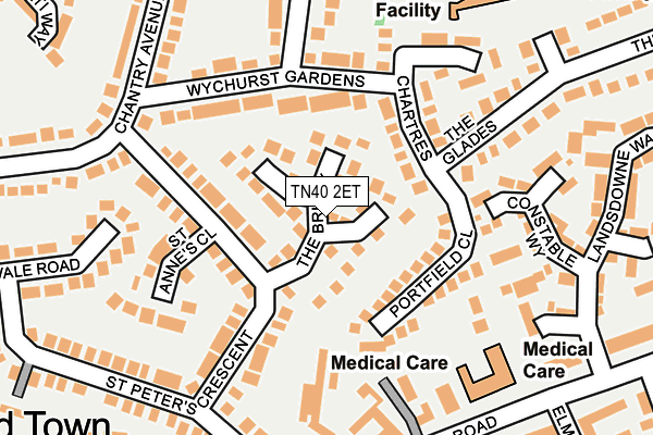 TN40 2ET map - OS OpenMap – Local (Ordnance Survey)