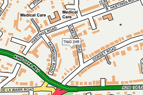 TN40 2HR map - OS OpenMap – Local (Ordnance Survey)