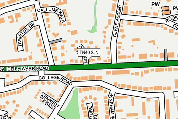 TN40 2JN map - OS OpenMap – Local (Ordnance Survey)