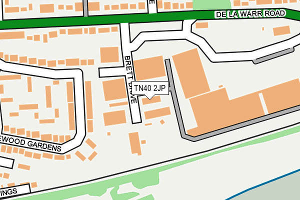 TN40 2JP map - OS OpenMap – Local (Ordnance Survey)
