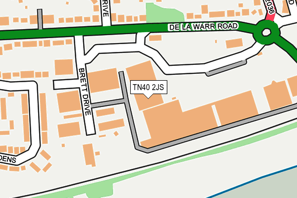 TN40 2JS map - OS OpenMap – Local (Ordnance Survey)