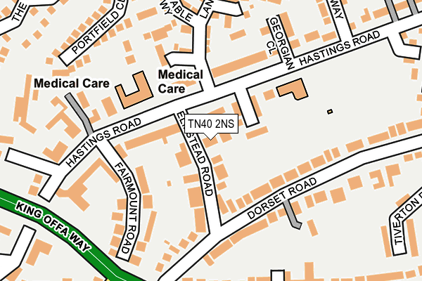 TN40 2NS map - OS OpenMap – Local (Ordnance Survey)