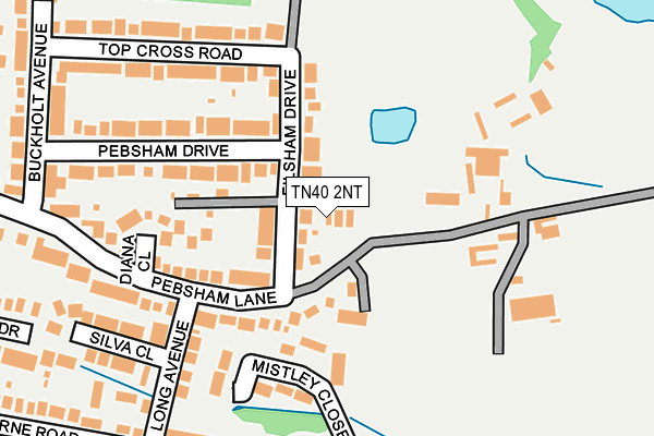 TN40 2NT map - OS OpenMap – Local (Ordnance Survey)