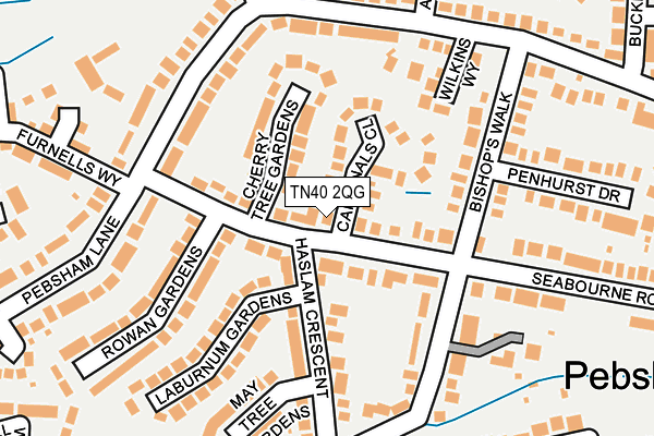TN40 2QG map - OS OpenMap – Local (Ordnance Survey)