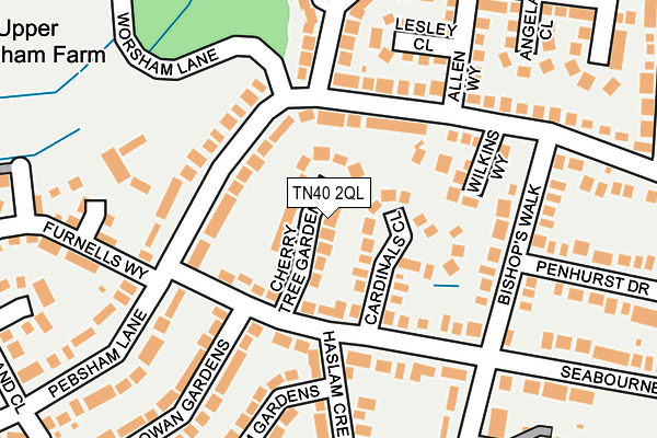 TN40 2QL map - OS OpenMap – Local (Ordnance Survey)