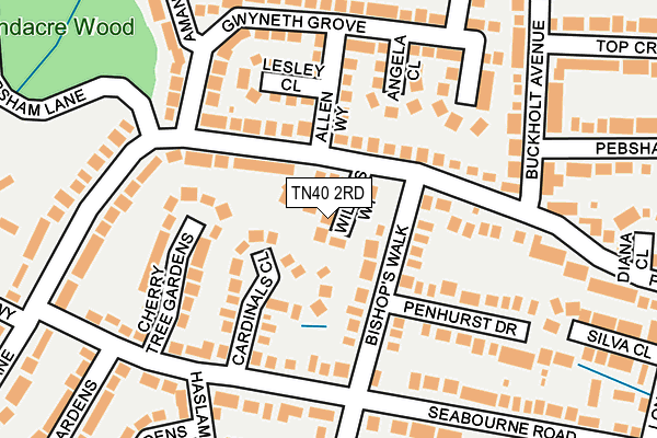 TN40 2RD map - OS OpenMap – Local (Ordnance Survey)