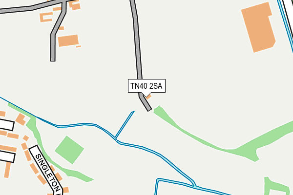 TN40 2SA map - OS OpenMap – Local (Ordnance Survey)
