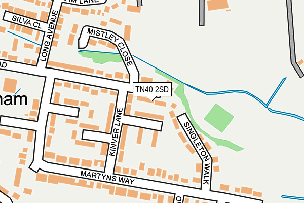 TN40 2SD map - OS OpenMap – Local (Ordnance Survey)