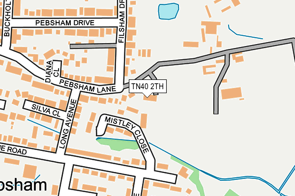 TN40 2TH map - OS OpenMap – Local (Ordnance Survey)