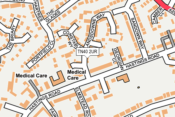 TN40 2UR map - OS OpenMap – Local (Ordnance Survey)