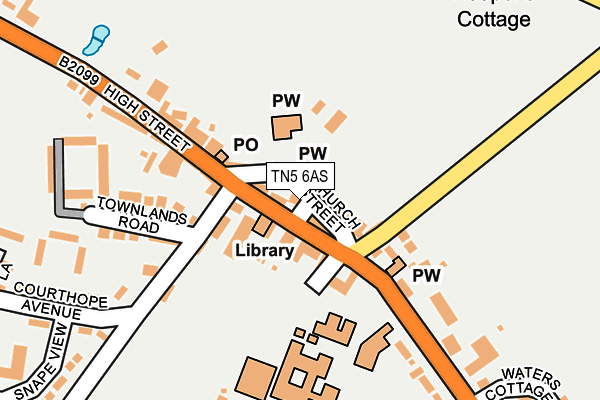 TN5 6AS map - OS OpenMap – Local (Ordnance Survey)