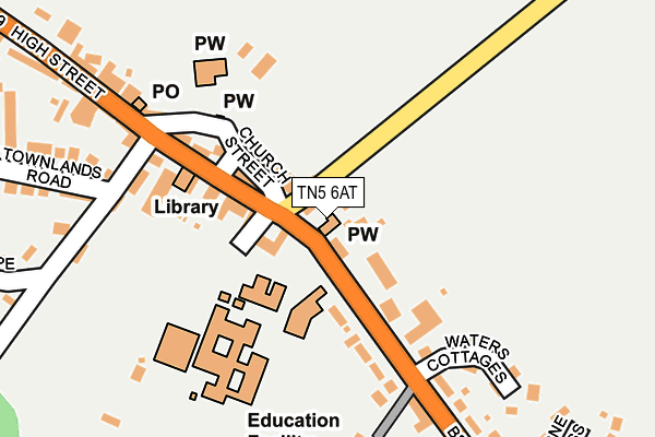 TN5 6AT map - OS OpenMap – Local (Ordnance Survey)