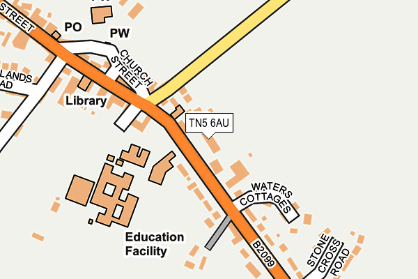 TN5 6AU map - OS OpenMap – Local (Ordnance Survey)