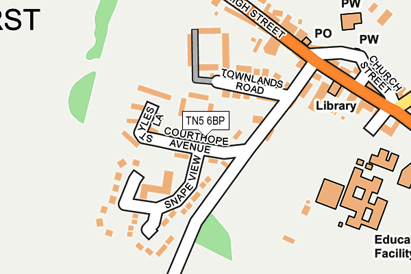 TN5 6BP map - OS OpenMap – Local (Ordnance Survey)