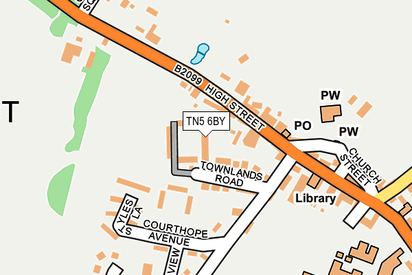 TN5 6BY map - OS OpenMap – Local (Ordnance Survey)