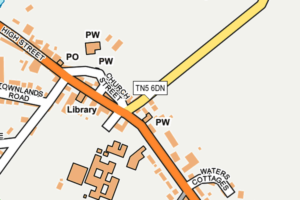 TN5 6DN map - OS OpenMap – Local (Ordnance Survey)