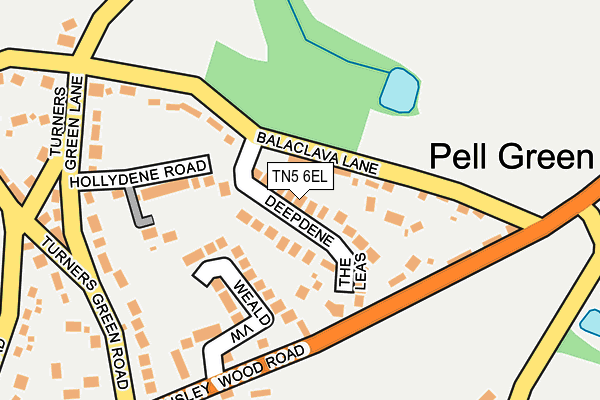 TN5 6EL map - OS OpenMap – Local (Ordnance Survey)